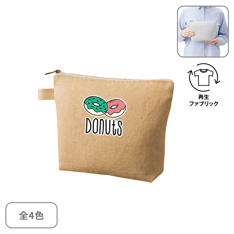 シャンブリックキャンバスデイリーポーチ(M)